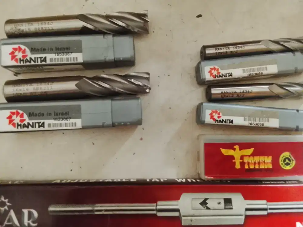 Tooling Endmill Hanita(HSS-E),Hand Tap Totem,Gagang Tap Solar!