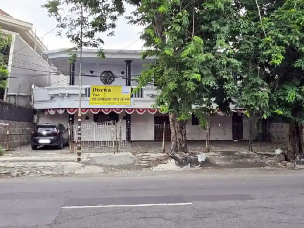 Rumah di Raya Margorejo (Ex. Toga Mas) Surabaya Selatan, Cocok untuk usaha / Kantor / Resto / Klinik dsb, Nol Jalan Raya - TS -