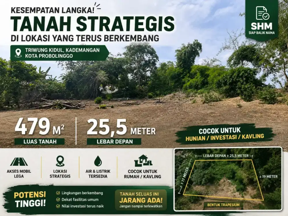 Tanah SHM STRATEGIS