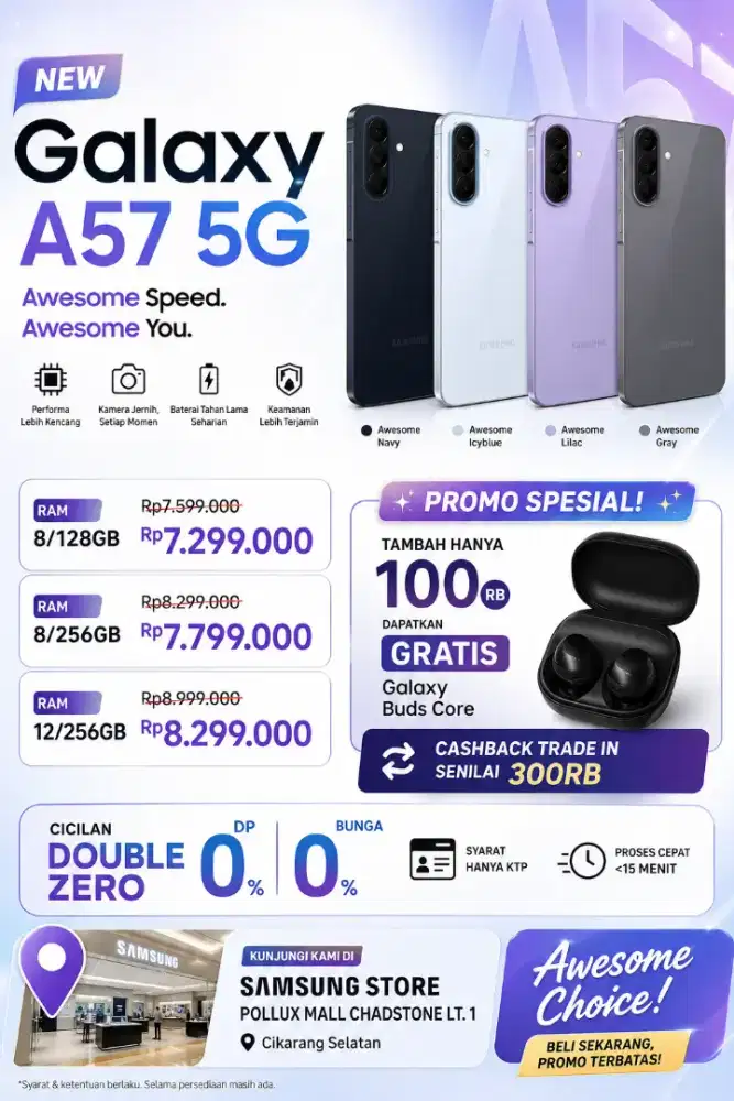 Samsung A57 (cicilan 0%)