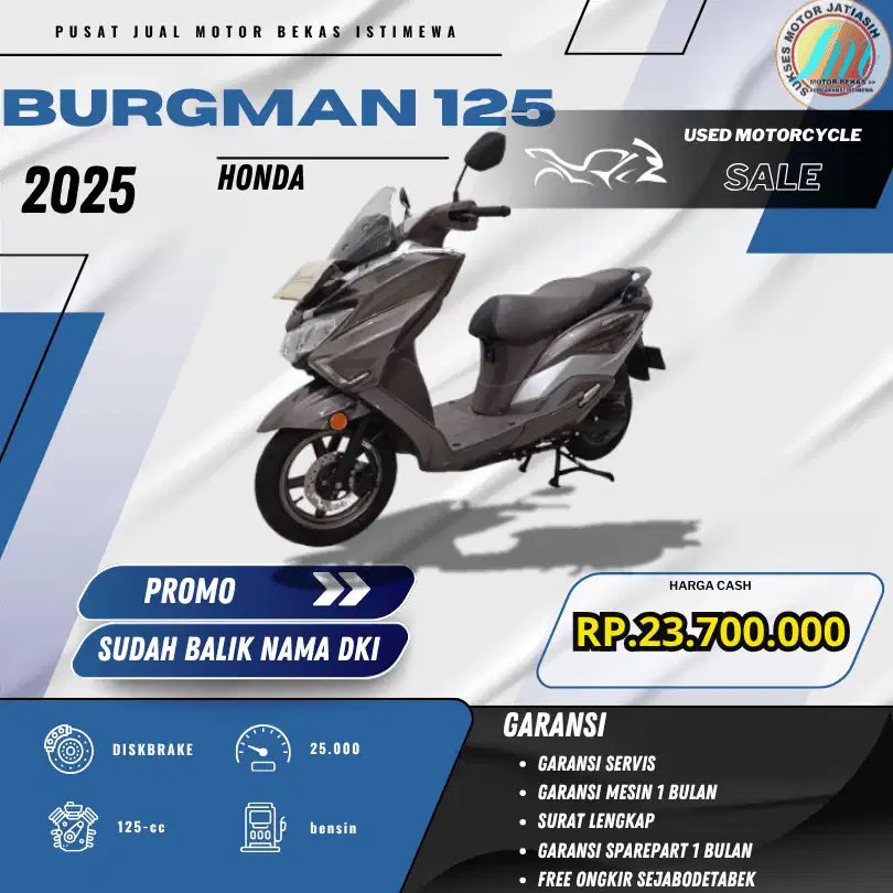 BURGMAN 125 2025 BISA PAYMENT SPYLATER KREDIVO & CC (SUKSESMOTOR)