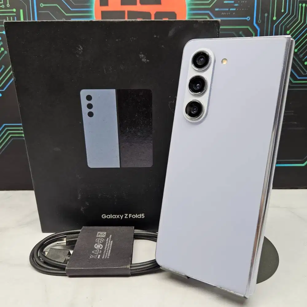 Samsung Galaxy Z Fold 5 12/512GB Icy Blue SEIN Resmi Fullset NO Minus