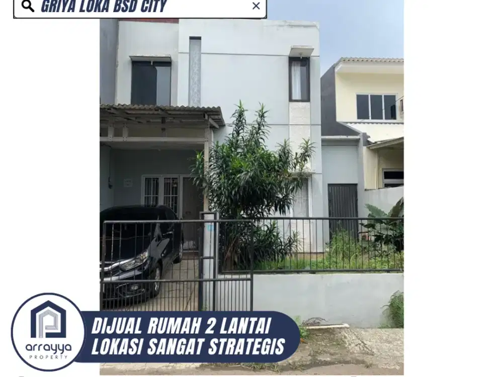 DIJUAL RUMAH CANTIK MODERN SIAP HUNI LINGKUNGAN ASRI DI GRIYA LOKA BSD (ENB276)