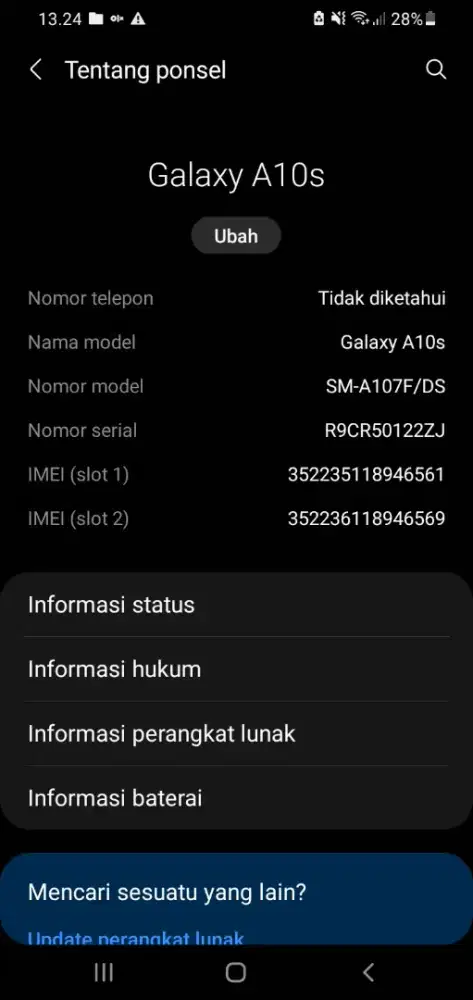 Samsung A10s jual BU