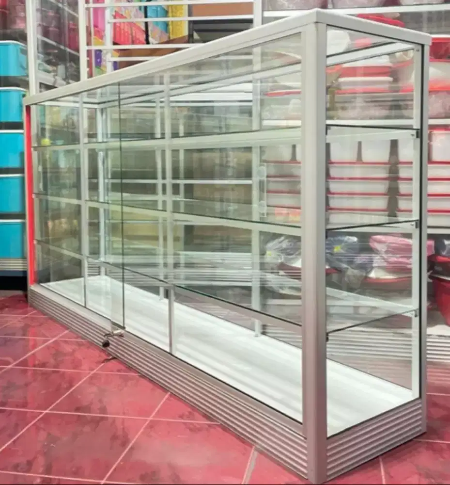 Di Jual Etalase 2M Perlengkapan Usaha || Kaca full 5mm