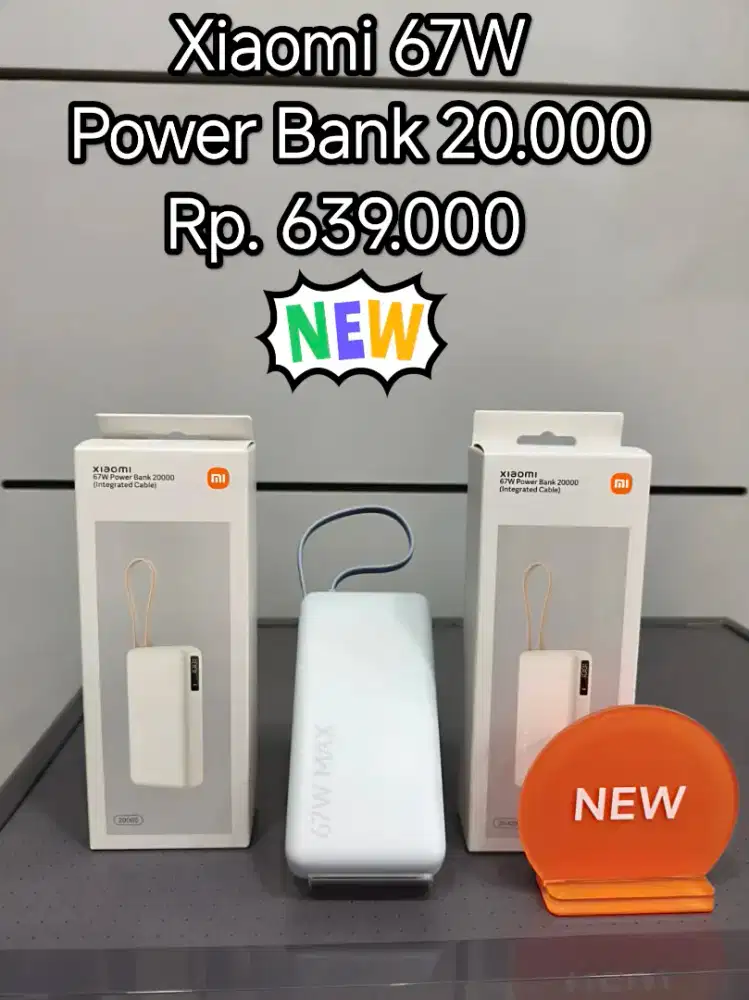 READY STOK !! Xiaomi 67W PowerBank 20.000 mAh