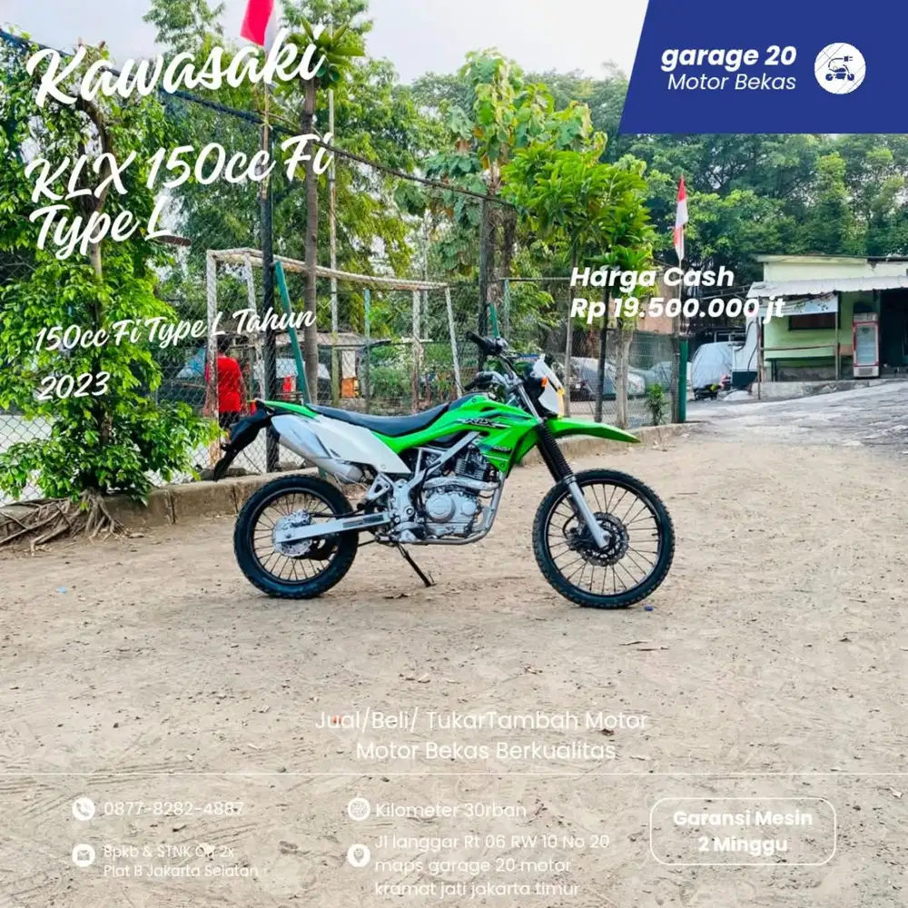 Kawasaki KLX 150cc Type L  Tahun 2023