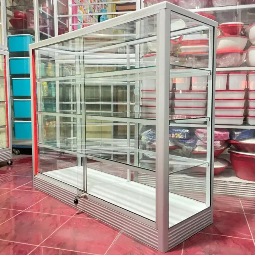 Etalase Kaca & Aluminium 1,2Mx1M