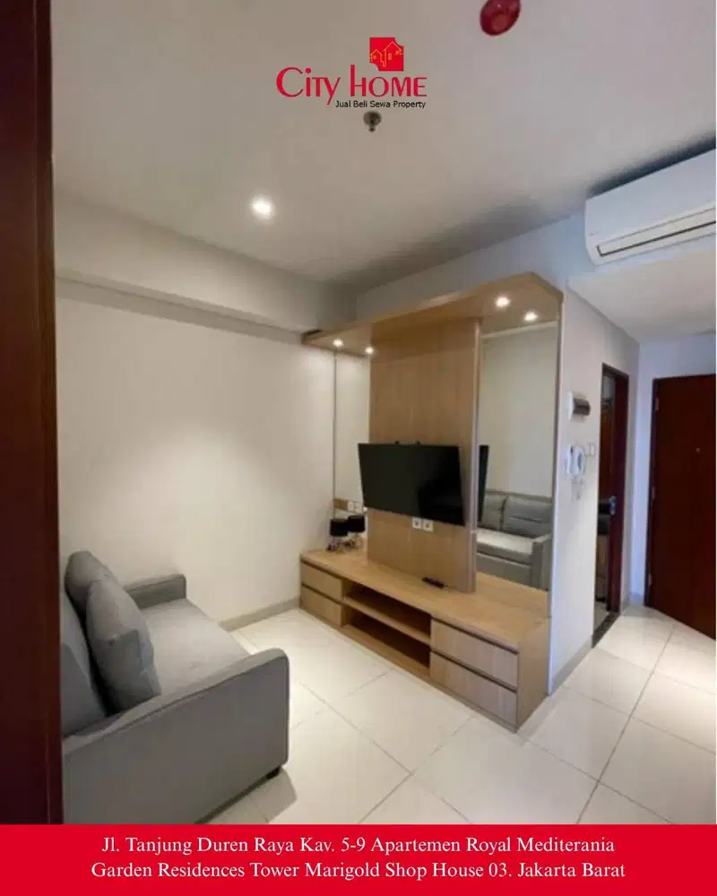 Dijual Roseville SOHO & Suite 1BR 40,08m² Furnished – Rp630 Juta