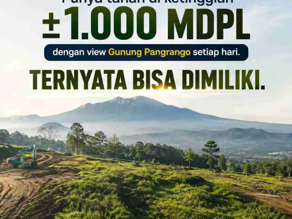 TANAH MURAH SHM CIPANAS VIEW GUNUNG PANGRANGO