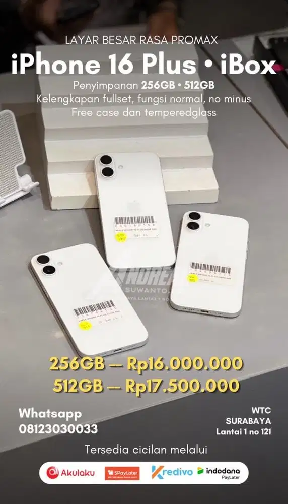Second Iphone 16 Plus 256GB iBox
