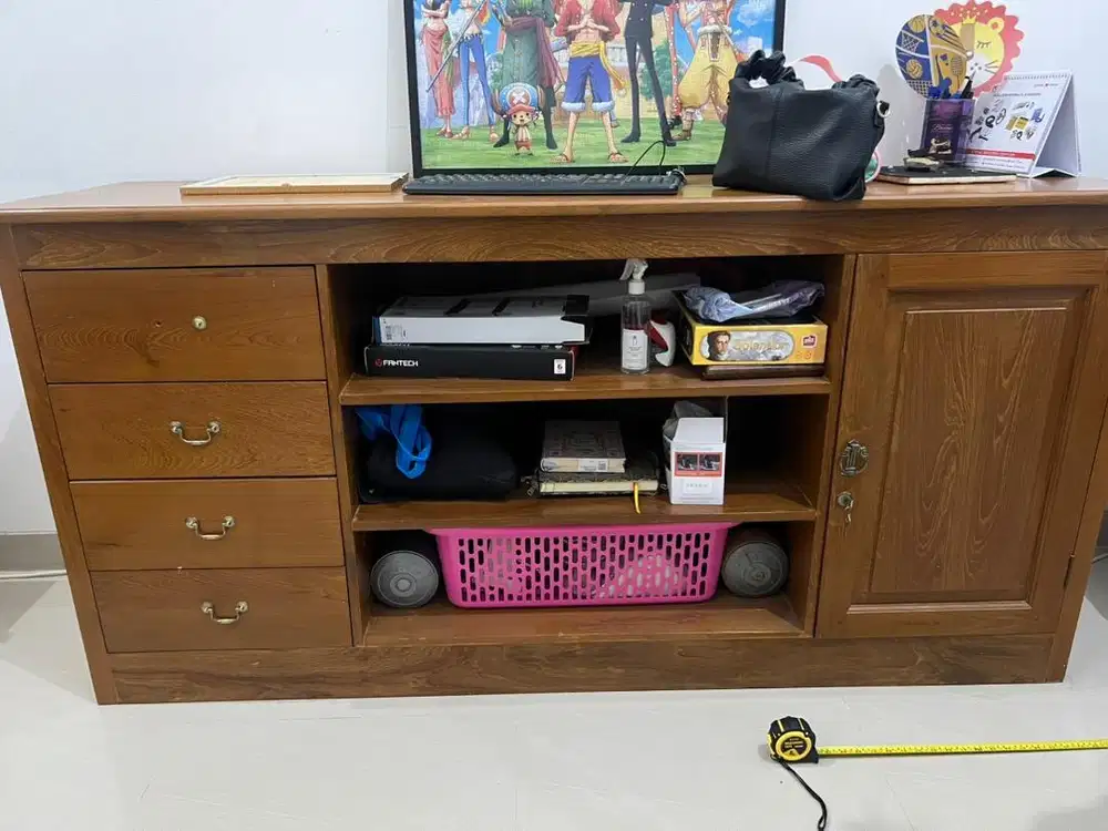 MEJA LEMARK KAYU JATI ASLI