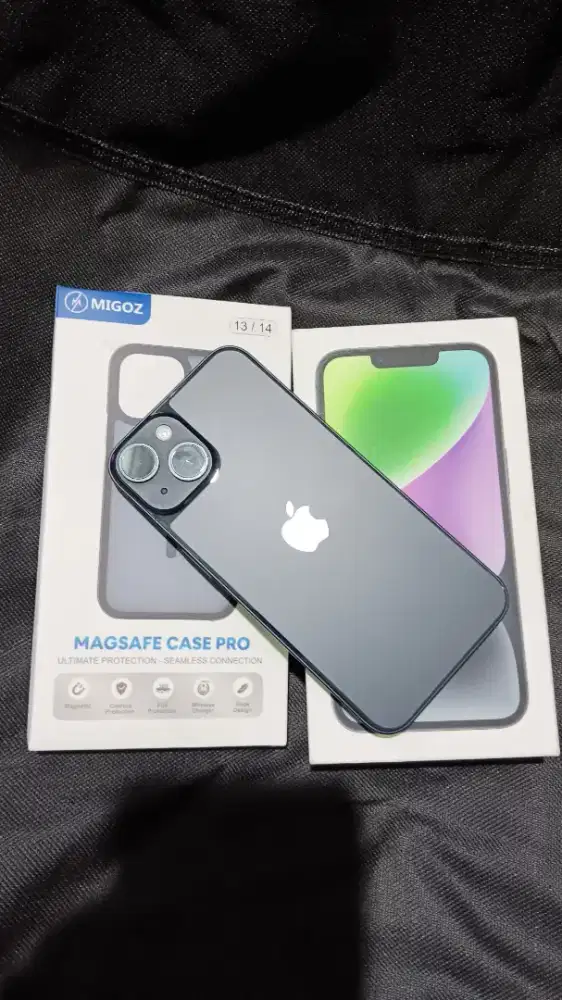 iPhone 14 iBox 128 Gb Midnight, Garansi On Maret 2027, BH 99%