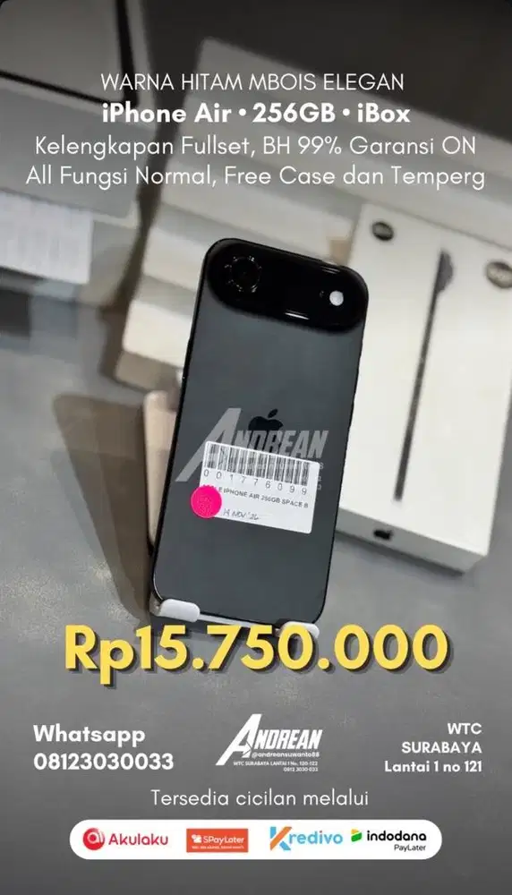Second Iphone Air 256GB iBox