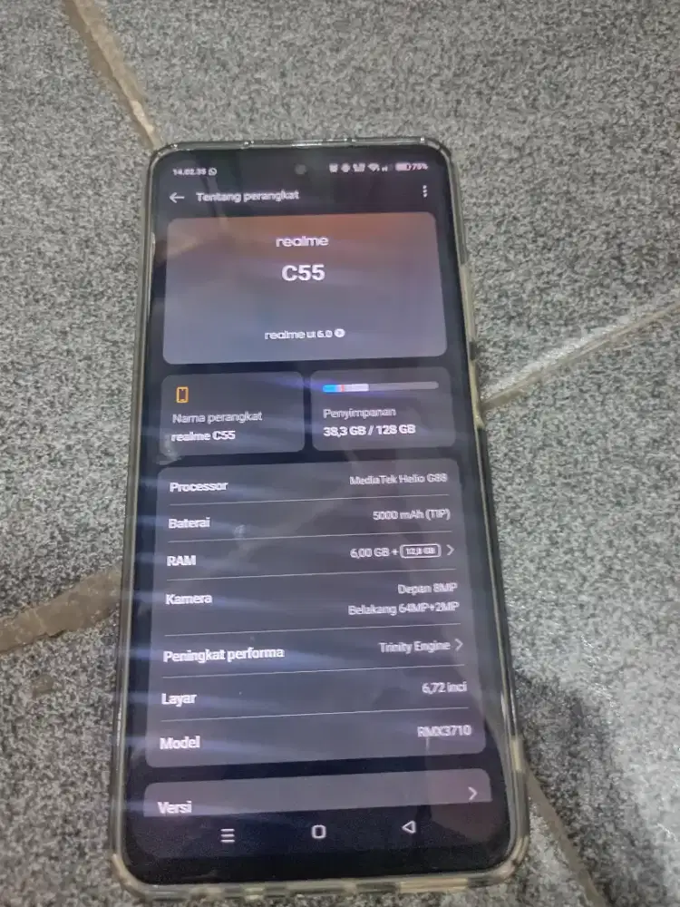 Realme c55 second ram 6/128gb