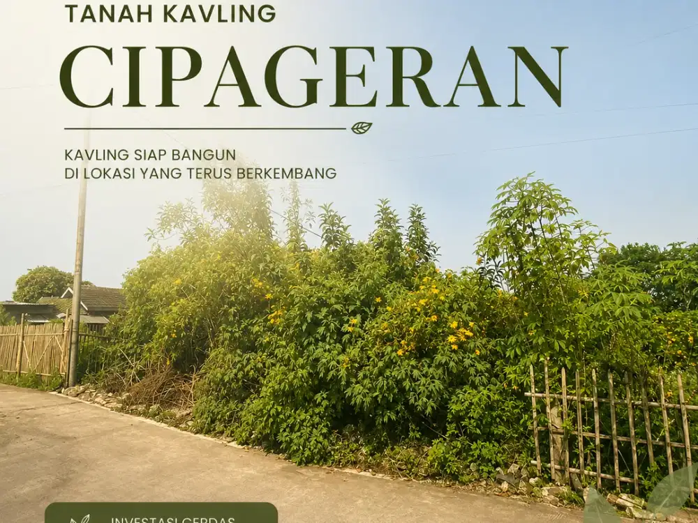 TANAH KAVLING SHM CIPAGERAN — SIAP BANGUN