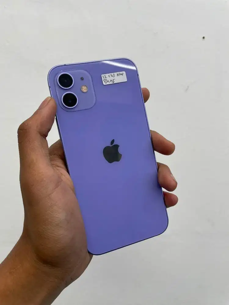 Iphone 12 64/128gb purple second mulus