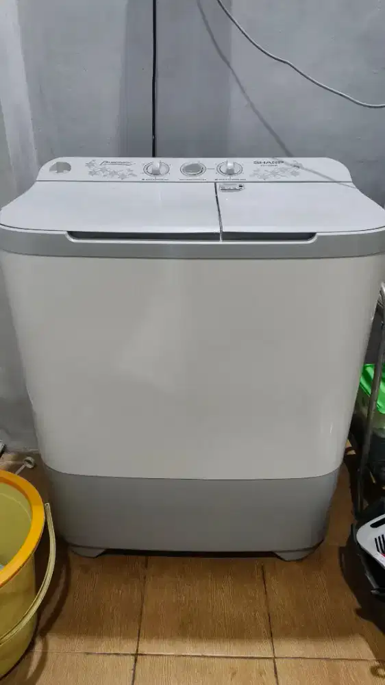 Mesin Cuci 2 Tabung Merek Sharp ES T90W