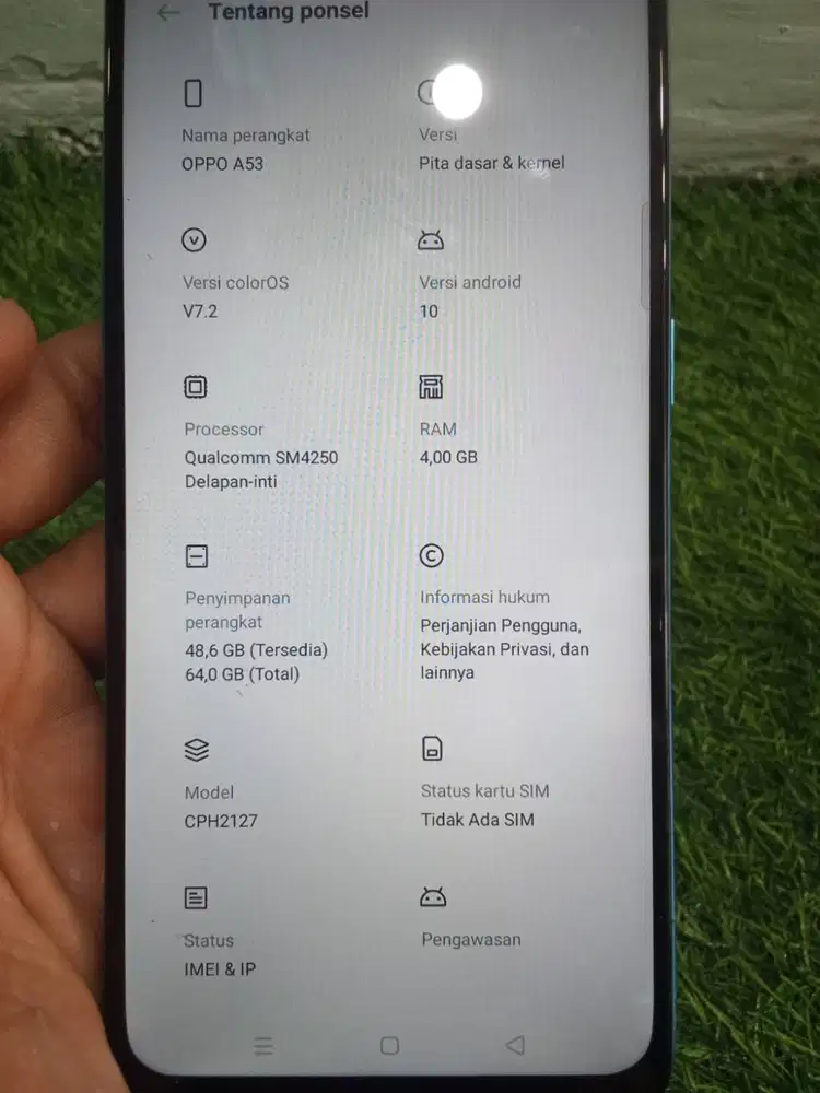 Di jual Hp oppo a53