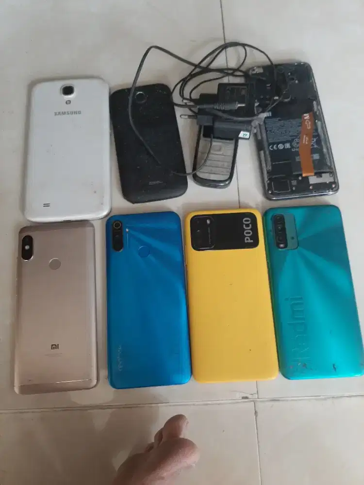 Jual HP bekas merk, samsung, redmi, realme, xiomi lenovo