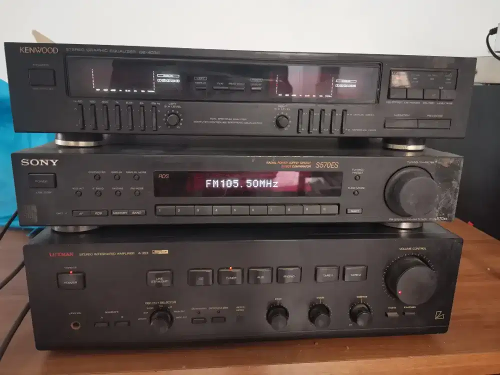 Sound system(ampli, tuner, Equilizer)
