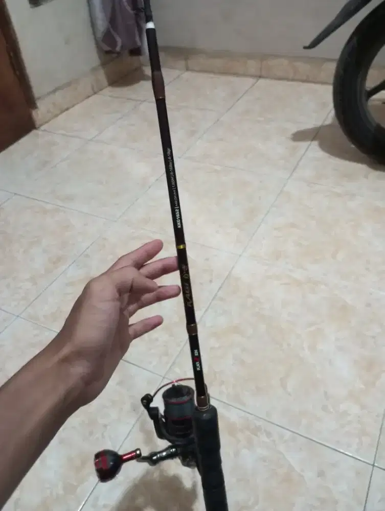 alat pancing satu set second dan satu set baru