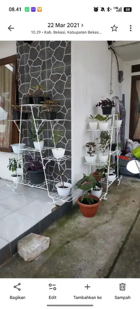 Di jual  Rak tanaman besi ulir