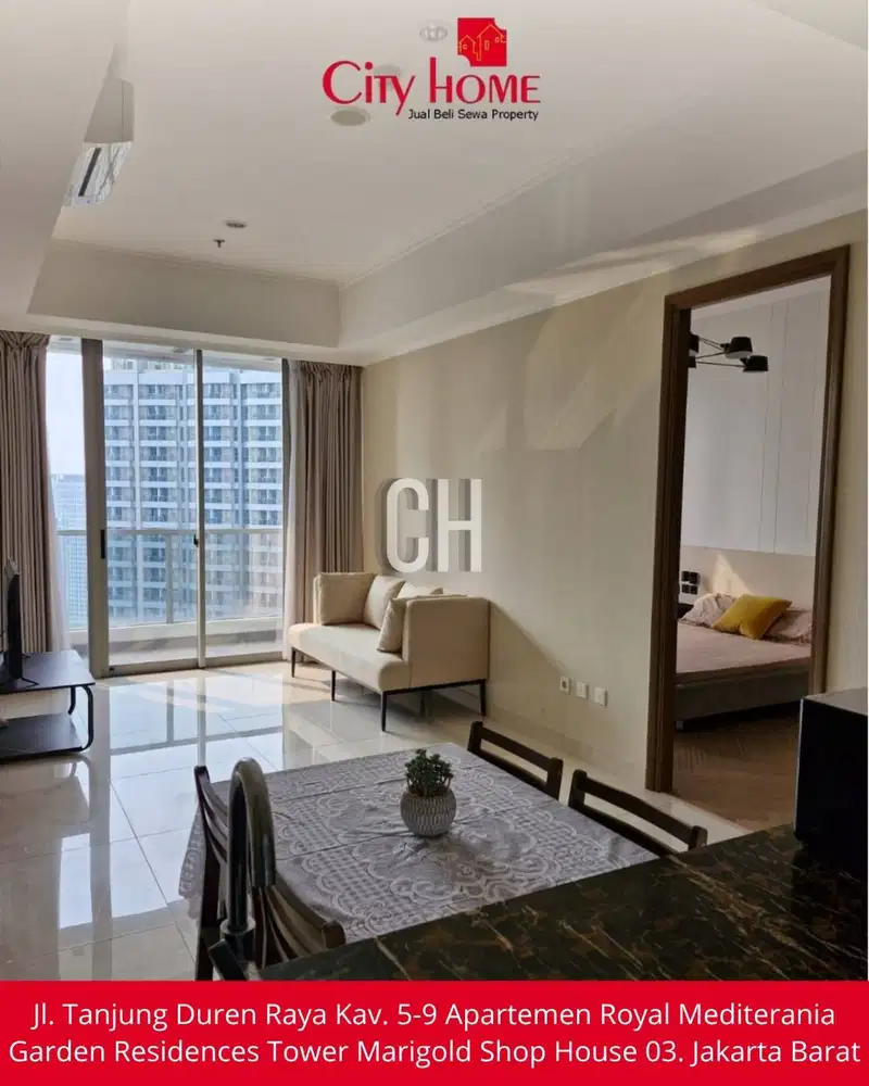 Dijual Apartemen Taman Anggrek Residence 2BR Furnished