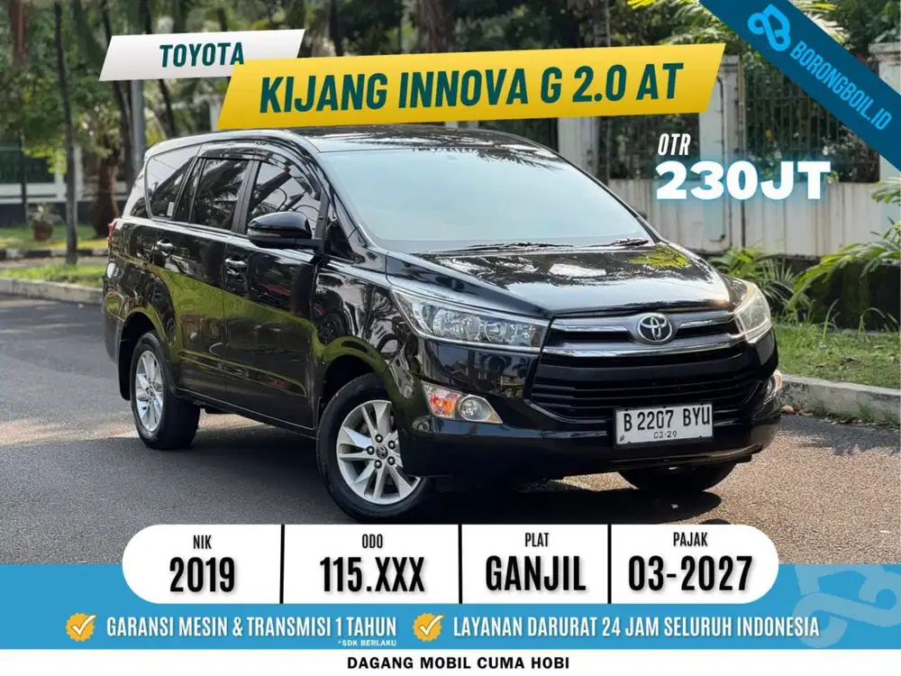 TERMURAH || Toyota Kijang Innova G 2.0 Bensin AT 2019