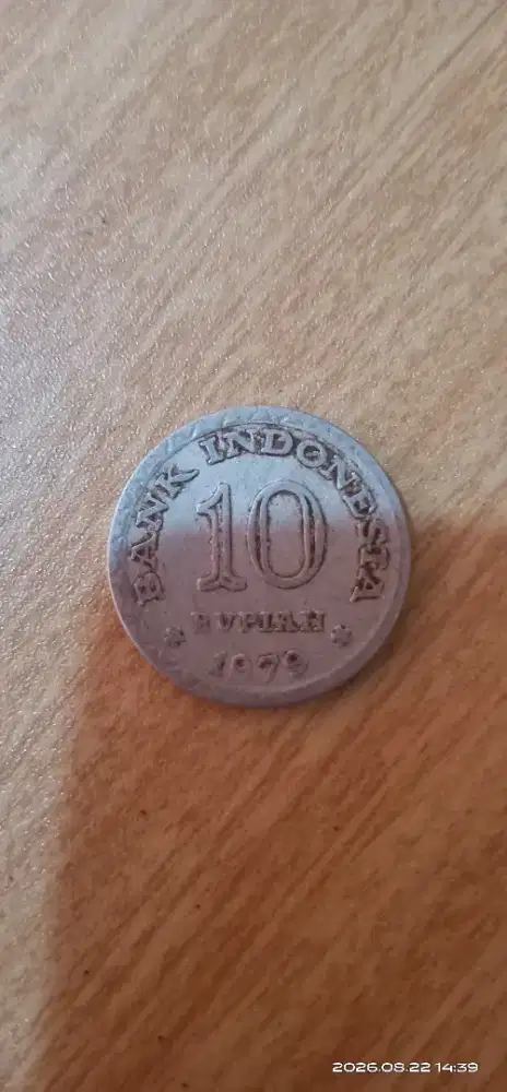 Koin 10 Rupiah tahun 1979