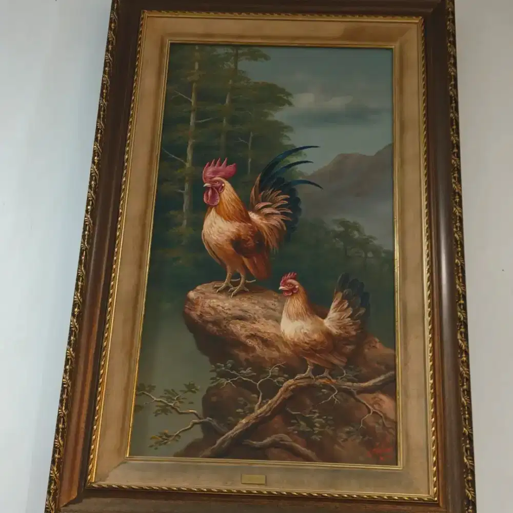 Lukisan Adam Lay The Pair of Chicken Kate