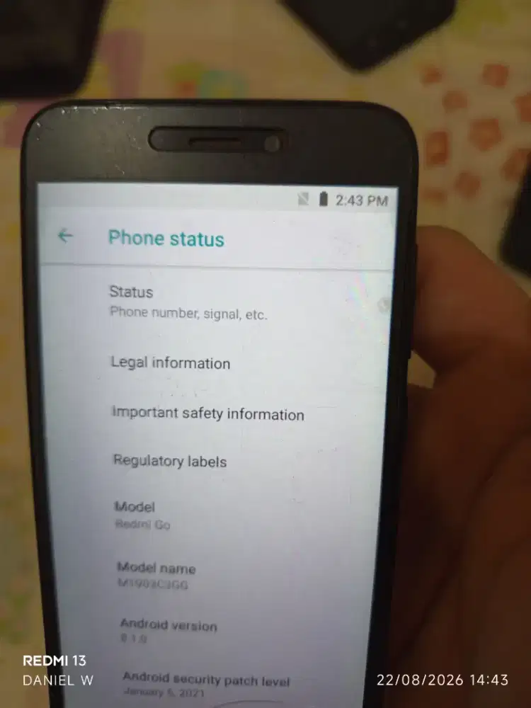 Dijual 2 Redmi Go 16 & 8 GB