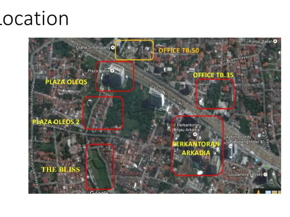 Dijual Cepat Kavling Dijalan TB Simatupang