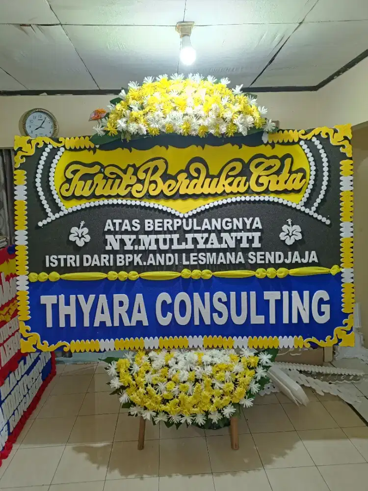 karangan bunga papan