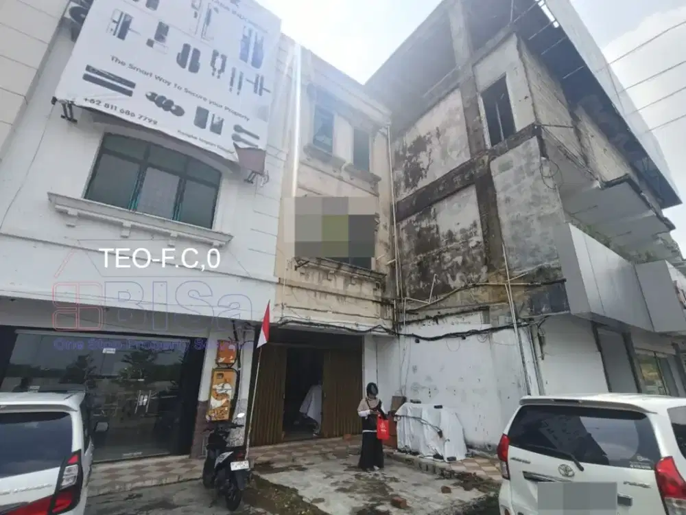 Ruko 3 Lantai Hook Depan Polsek Lubuk Baja