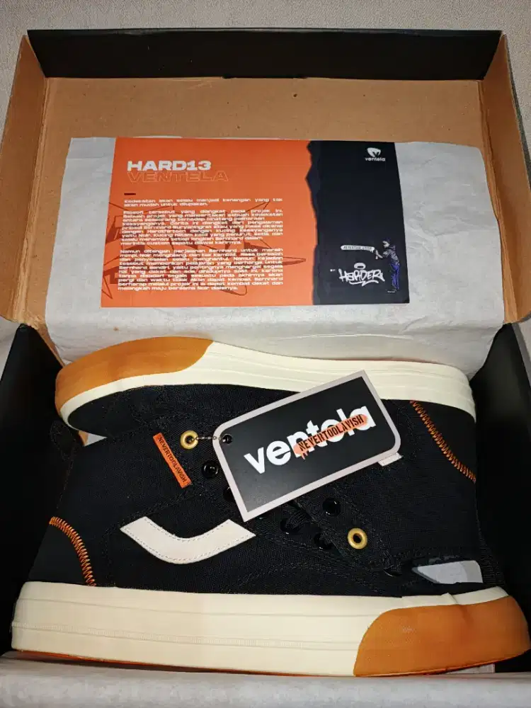 Sepatu Ventela x Nevertoolavish Hard13 Noir High (LIMITED COLLAB)
