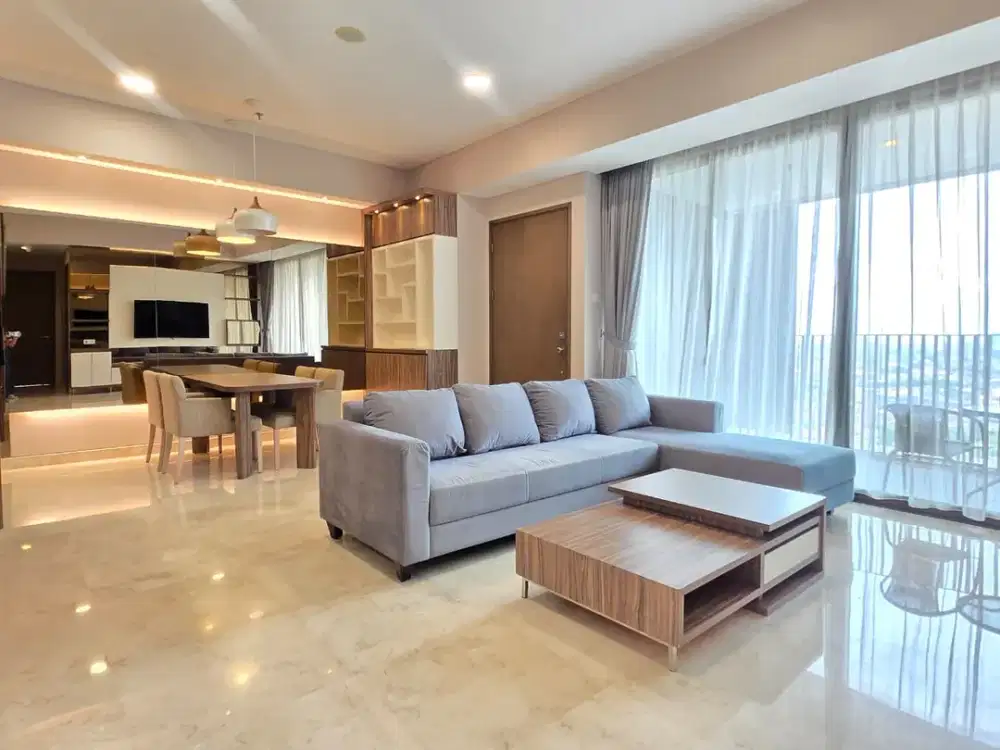Disewa Apartemen 1 Park Avenue 2+1 BR Furnish uk 146m at Jakarta Selatan