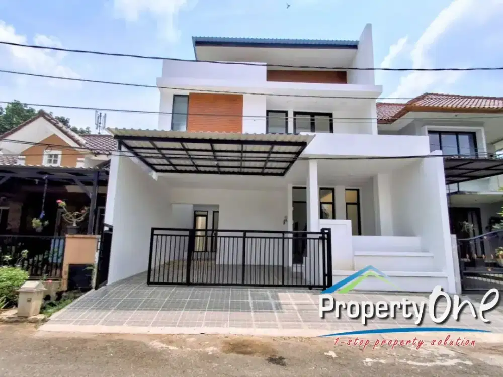 Rumah Minimalis Modern 2 Lantai di Villa Melati Mas Serpong Utara, SHM On Hand, Dekat Akses Pintu Tol Jelupang, Alam Sutera & BSD City