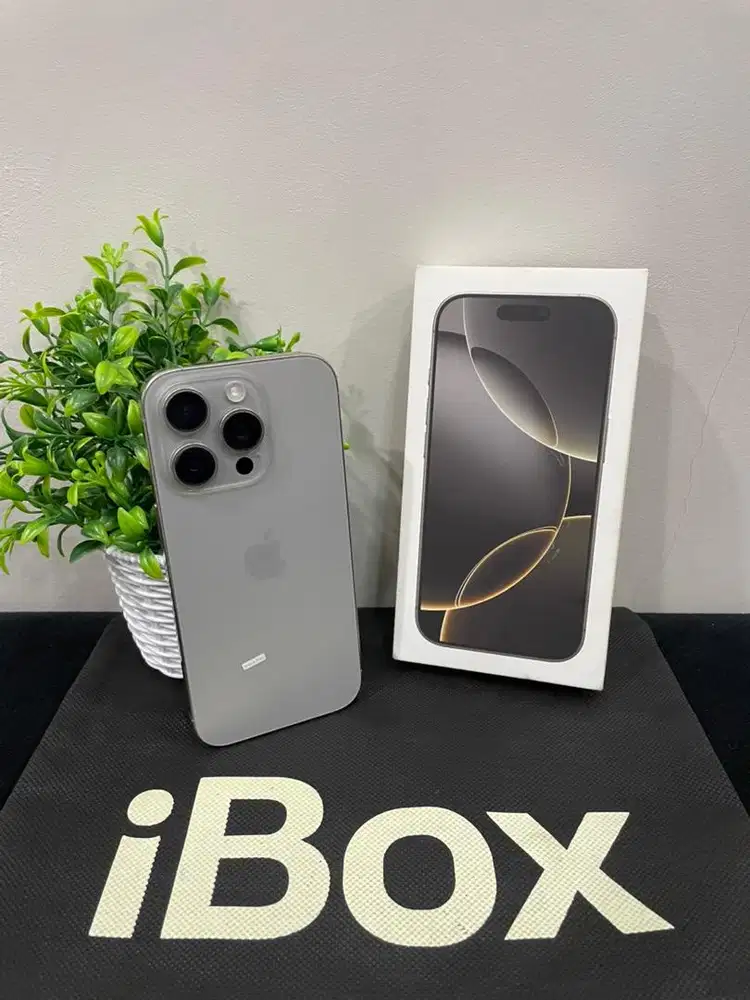 IPhone 16 Pro 256GB iBox Natural mulus Fullset Ori BH 90% 3Utool 100