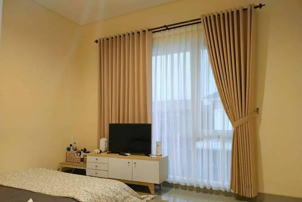Jual Gorden Blackout Pasang Skat Klinik Hordeng Pintu Gordyn Vitrase
