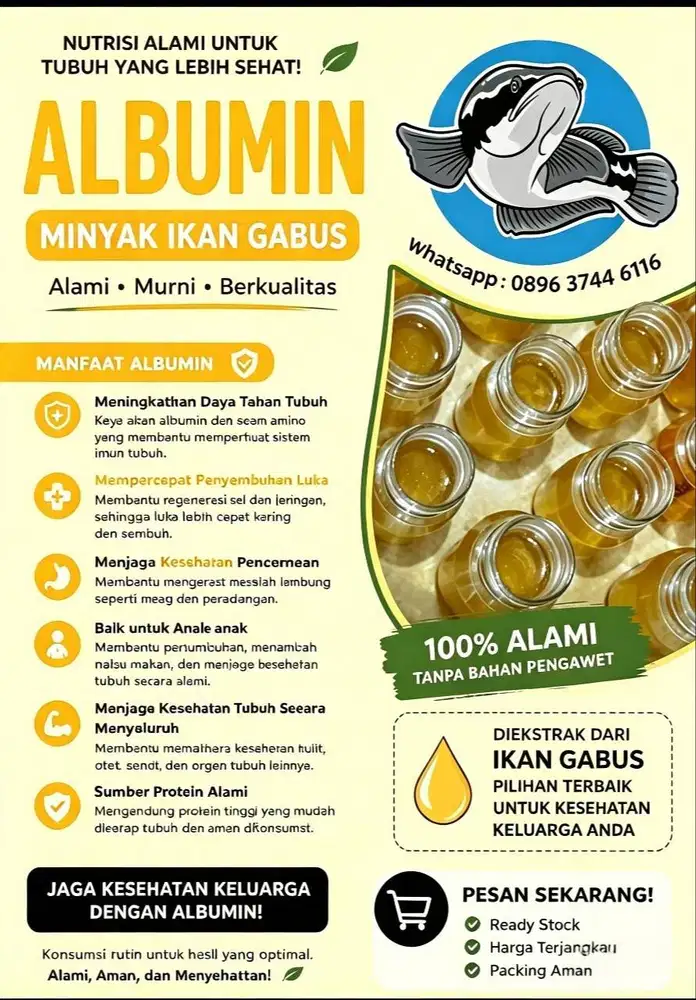 Minyak Albumin 100% Original