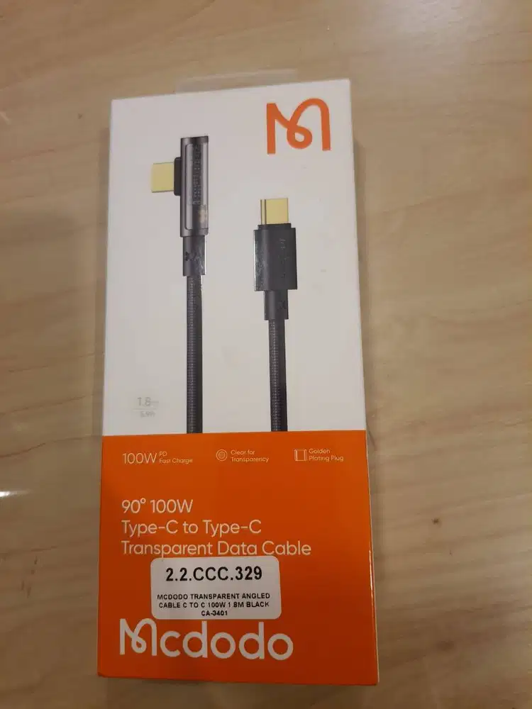KABEL USB TYPE C TO C ELBOW MCDODO