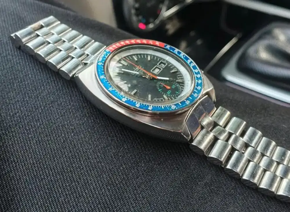 Jam Tangan Seiko pogue bezel Pepsi langka