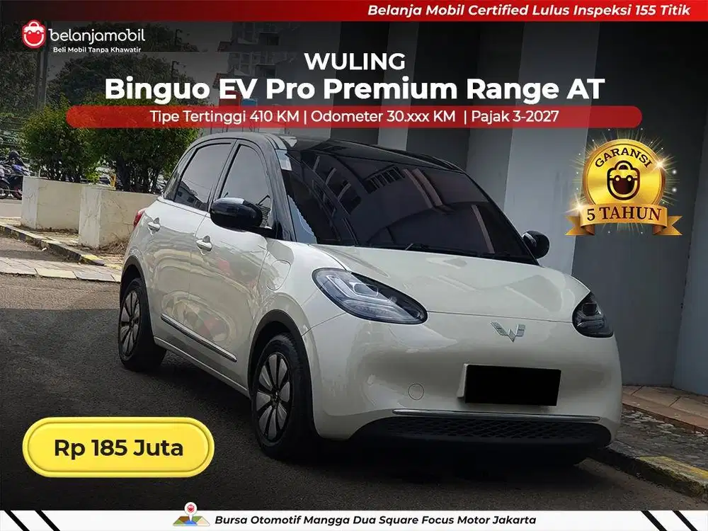 [ TIPE TERTINGGI 410 KM ] Wuling Binguo EV Pro Premium Range 2024/2025