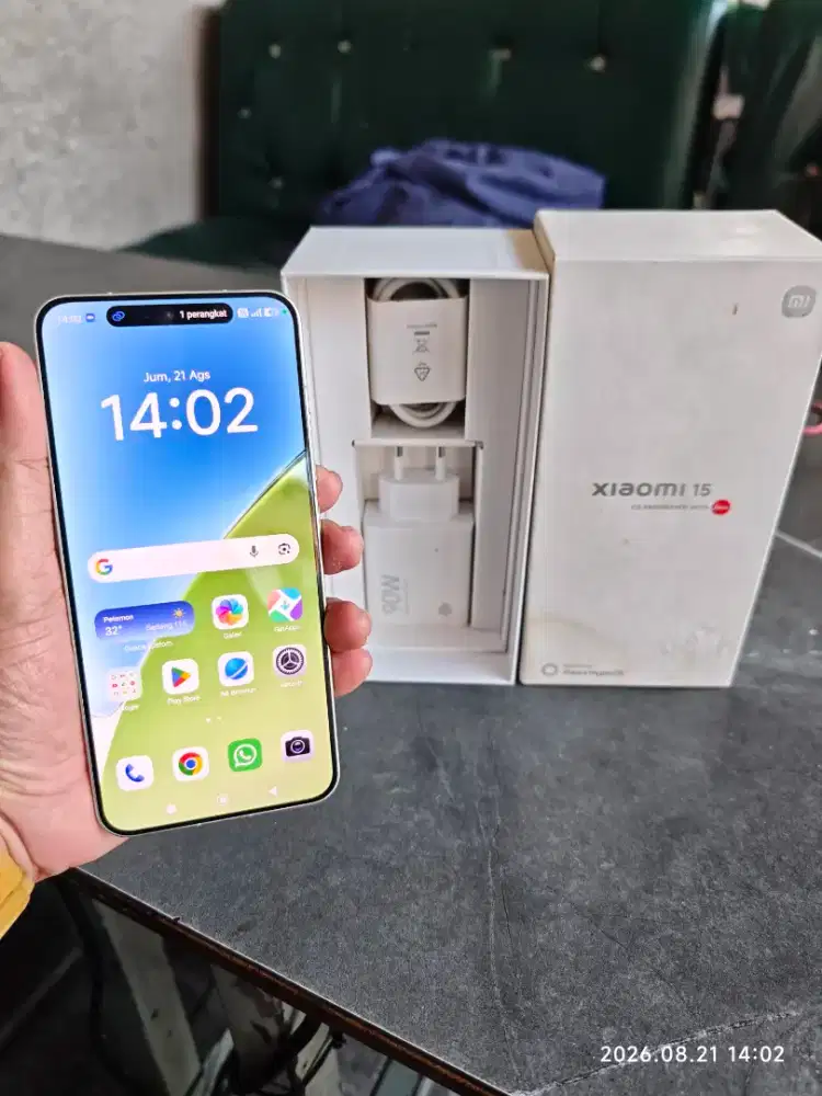 Xiaomi 15 12/256 Fullset ori segel mulus garansi ON 2027
