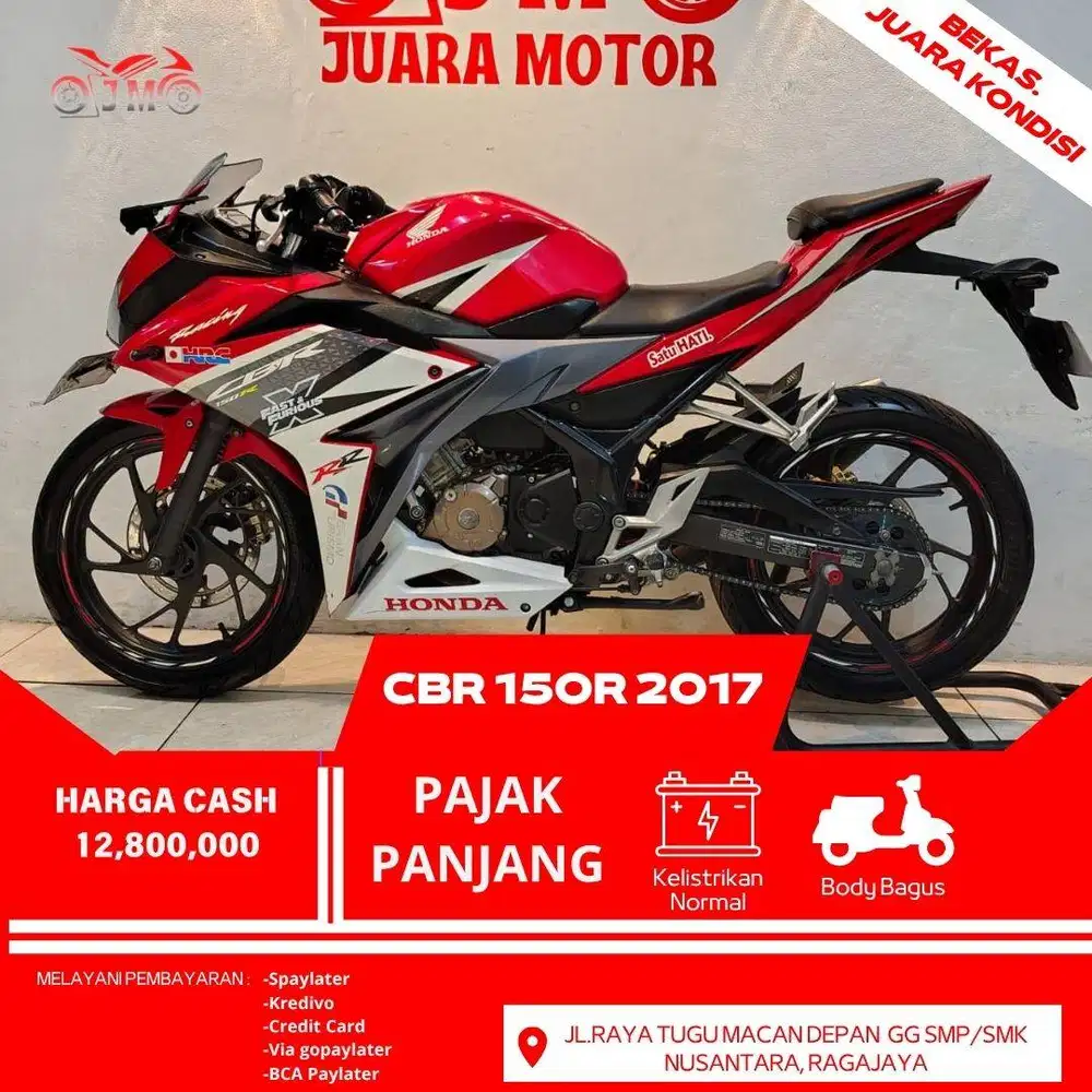 CBR 150R 2017 PAJAK PANJANG UNIT SIAP PAKAI  DAN TERMURAH