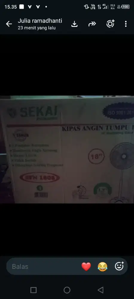 Kipas angin baru seksi 18 inci