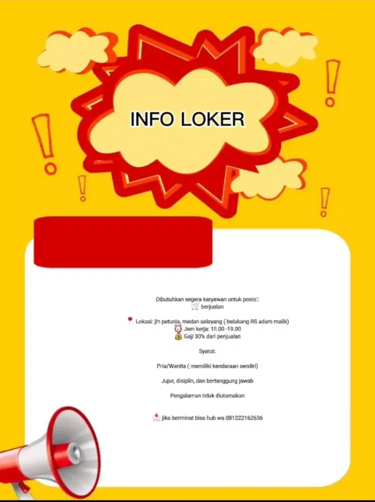 loker medan selayang