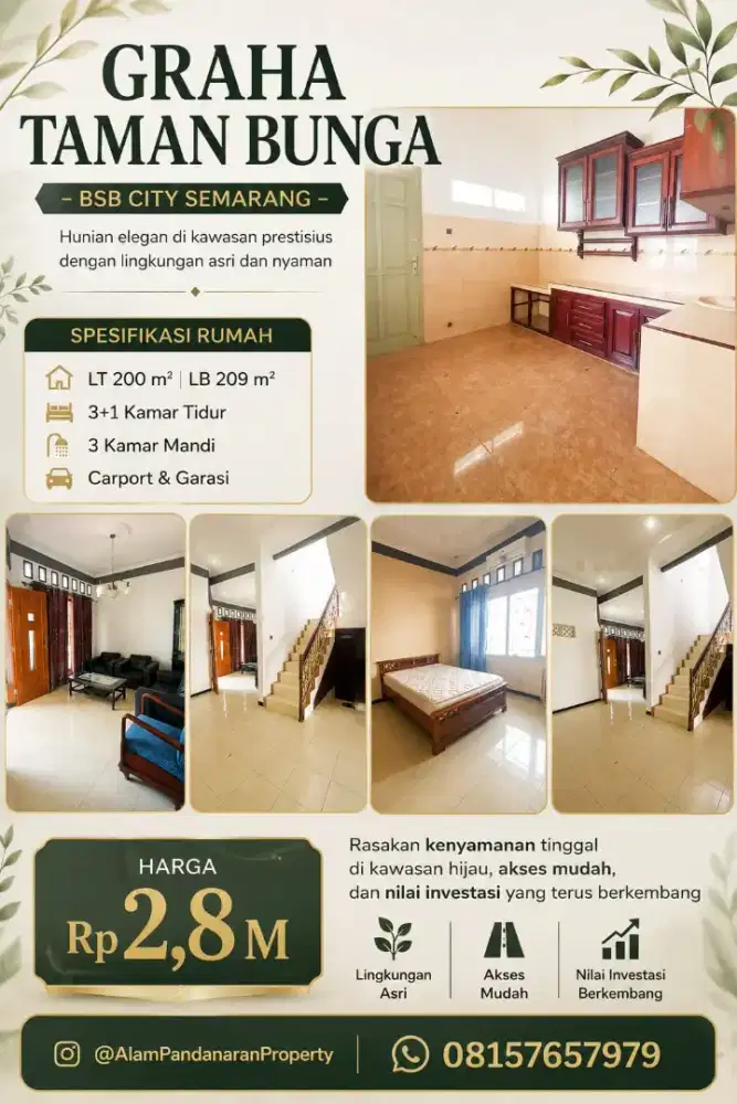 DIJUAL GTB 2LT/209m VIEW UNTUNG CEPAT SEGERA LOK STRATEGIS