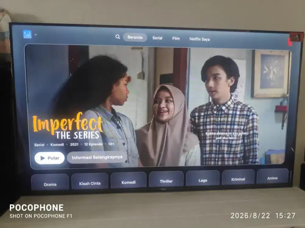 TV TCL 43 INCH 43S5400A